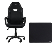 SMX Fotel gamingowy Katla + Speed Mouse Mat L Black - 1351983 - zdjęcie 1